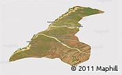 Satellite Panoramic Map of Morondava, cropped outside