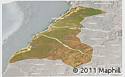 Satellite Panoramic Map of Morondava, lighten, semi-desaturated
