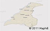 Shaded Relief Panoramic Map of Morondava, cropped outside
