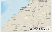 Shaded Relief Panoramic Map of Morondava
