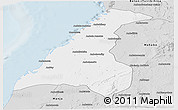 Silver Style Panoramic Map of Morondava