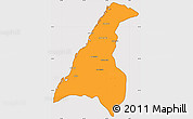 Political Simple Map of Morondava, cropped outside