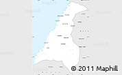 Silver Style Simple Map of Morondava