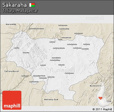 Classic Style 3D Map of Sakaraha