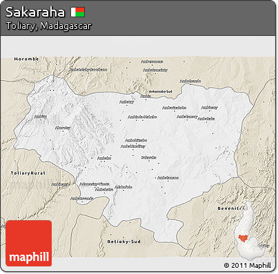 Classic Style 3D Map of Sakaraha
