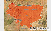 Political 3D Map of Sakaraha, satellite outside