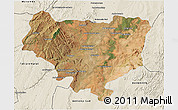 Satellite 3D Map of Sakaraha, shaded relief outside