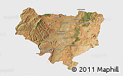 Satellite 3D Map of Sakaraha, single color outside