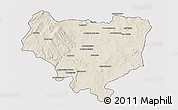 Shaded Relief 3D Map of Sakaraha, cropped outside