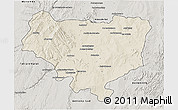 Shaded Relief 3D Map of Sakaraha, semi-desaturated