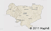 Shaded Relief 3D Map of Sakaraha, single color outside