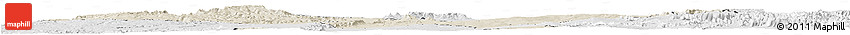 Shaded Relief Horizon Map of Sakaraha, lighten, desaturated