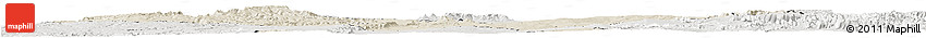 Shaded Relief Horizon Map of Sakaraha, lighten, semi-desaturated