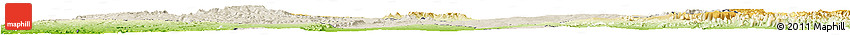 Shaded Relief Horizon Map of Sakaraha, physical outside