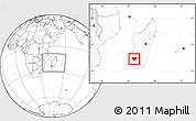 Blank Location Map of Sakaraha, within the entire country