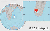 Gray Location Map of Sakaraha