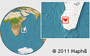 Satellite Location Map of Sakaraha, highlighted country