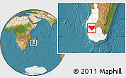 Satellite Location Map of Sakaraha, highlighted parent region