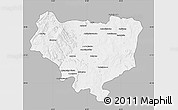 Gray Map of Sakaraha, single color outside