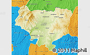 Physical Map of Sakaraha, political outside