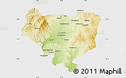 Physical Map of Sakaraha, single color outside