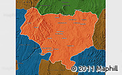 Political Map of Sakaraha, darken
