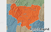 Political Map of Sakaraha, semi-desaturated