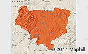 Political Map of Sakaraha, shaded relief outside