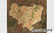 Satellite Map of Sakaraha, darken