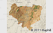 Satellite Map of Sakaraha, shaded relief outside
