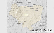 Shaded Relief Map of Sakaraha, desaturated