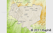 Shaded Relief Map of Sakaraha, physical outside