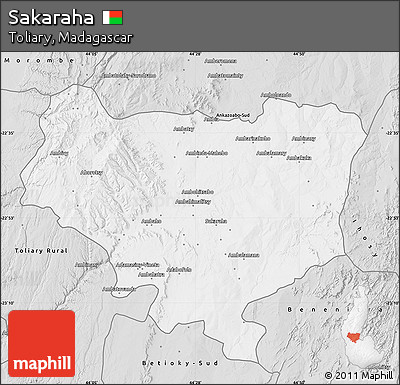Silver Style Map of Sakaraha