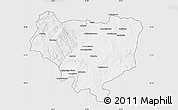 Silver Style Map of Sakaraha, single color outside
