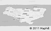 Gray Panoramic Map of Sakaraha, single color outside