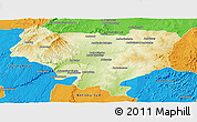Physical Panoramic Map of Sakaraha, political outside