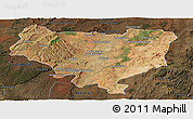Satellite Panoramic Map of Sakaraha, darken