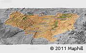 Satellite Panoramic Map of Sakaraha, desaturated