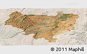 Satellite Panoramic Map of Sakaraha, lighten