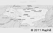 Silver Style Panoramic Map of Sakaraha