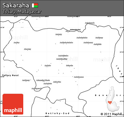 Blank Simple Map of Sakaraha