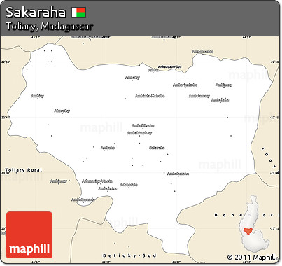 Classic Style Simple Map of Sakaraha