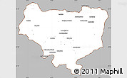 Gray Simple Map of Sakaraha, cropped outside
