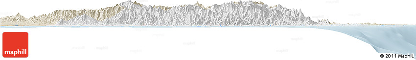 Classic Style Horizon Map of Taolagnaro (F-Dauphin)