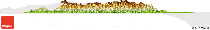 Physical Horizon Map of Taolagnaro (F-Dauphin), cropped outside