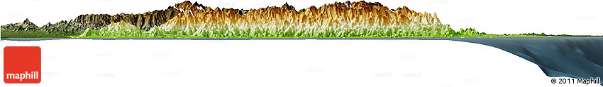 Physical Horizon Map of Taolagnaro (F-Dauphin), darken