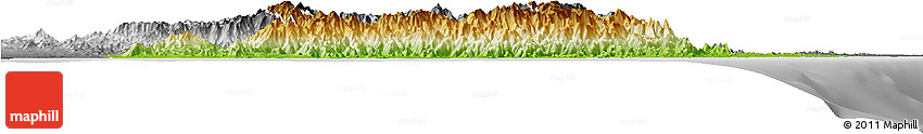Physical Horizon Map of Taolagnaro (F-Dauphin), desaturated