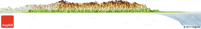 Physical Horizon Map of Taolagnaro (F-Dauphin), lighten
