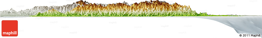 Physical Horizon Map of Taolagnaro (F-Dauphin), lighten, semi-desaturated