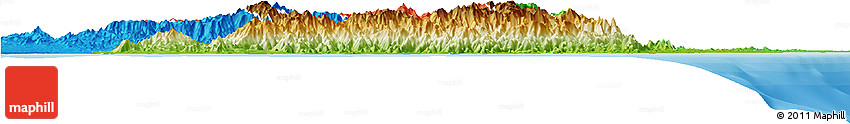 Physical Horizon Map of Taolagnaro (F-Dauphin), political outside